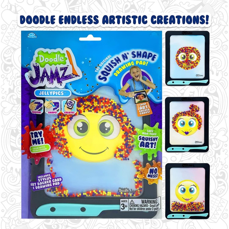 Doodle Jamz Jellypics (Red, Yellow, Purple Beads)
