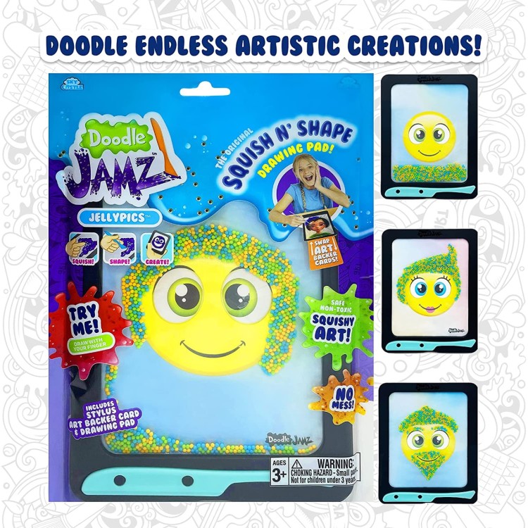 Doodle Jamz Jellypics (Green, Orange, Blue Beads)