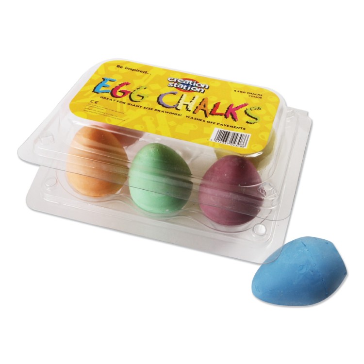 Creation Station Egg Chalks 6 Pack
