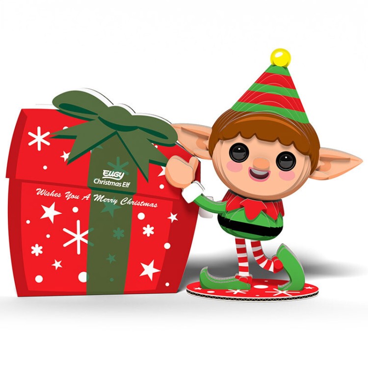 Eugy Christmas Elf 3D Model