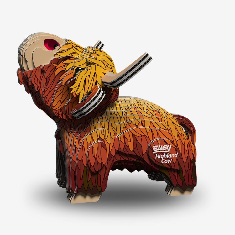 Eugy Highland Cow 3D Model