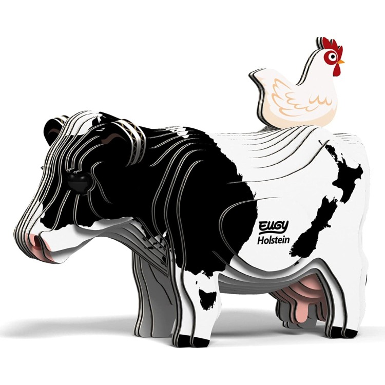 Eugy Holstein Cow 3D Model