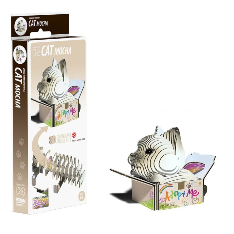 Eugy Mocha Cat 3D Model