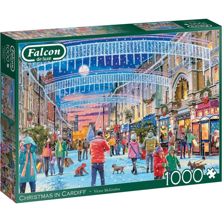 Falcon Christmas in Cardiff 1000pc Puzzle