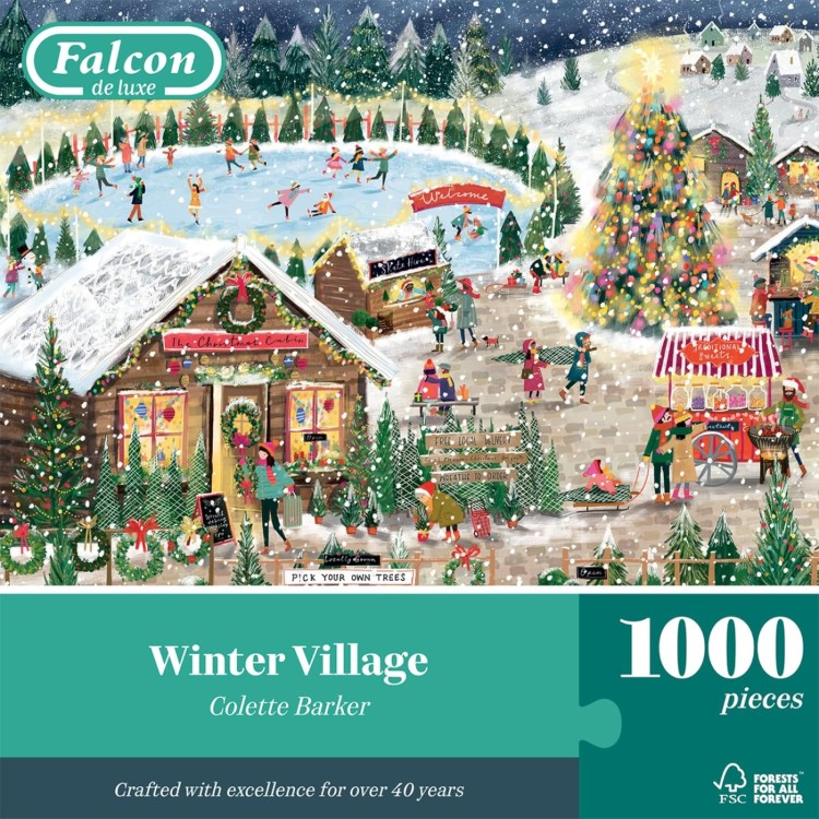 Falcon Winter Village 1000pc Puzzle