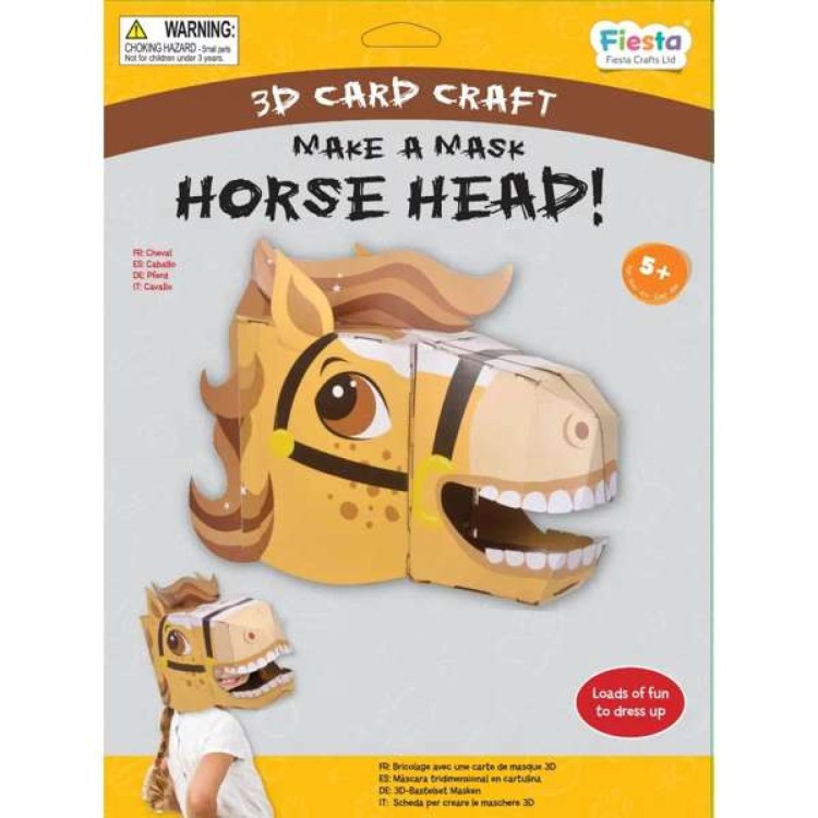 Fiesta Crafts Make a Horse Head 3D Mask