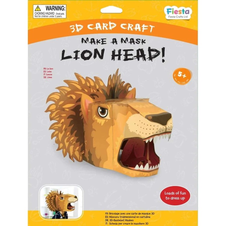Fiesta Crafts Make a Lion Head 3D Mask