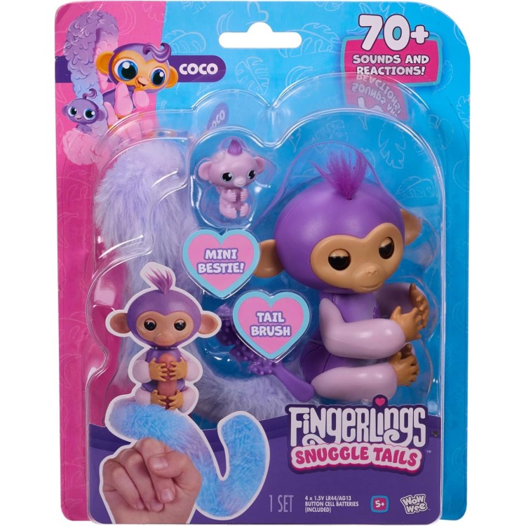 Fingerlings Snuggle Tails Coco Monkey
