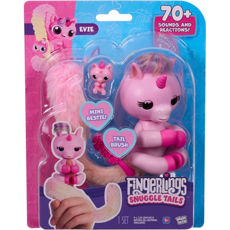 Fingerlings Snuggle Tails Evie Unicorn