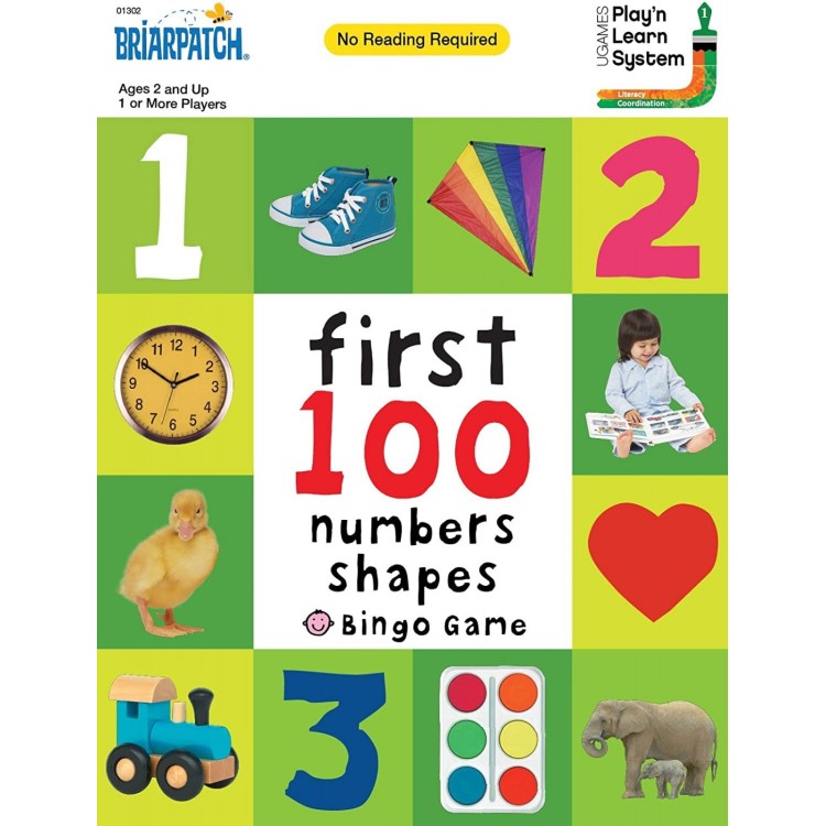 Briarpatch First 100 Numbers Shapes Bingo Game