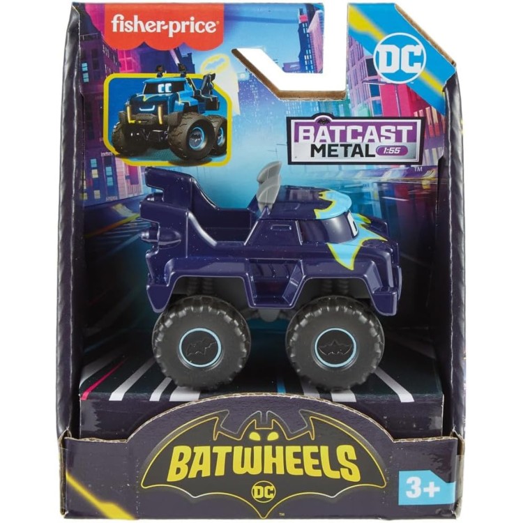 Fisher Price DC Batwheels 1:55 Die-Cast Car - Buff the Bat Truck