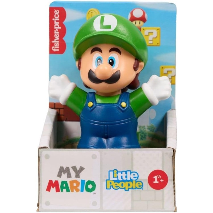 Fisher Price Little People My Mario Figure - Luigi