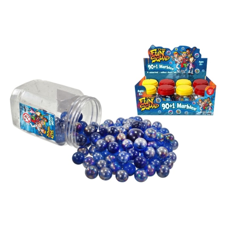 Fun Squad Marbles in PVC Tub