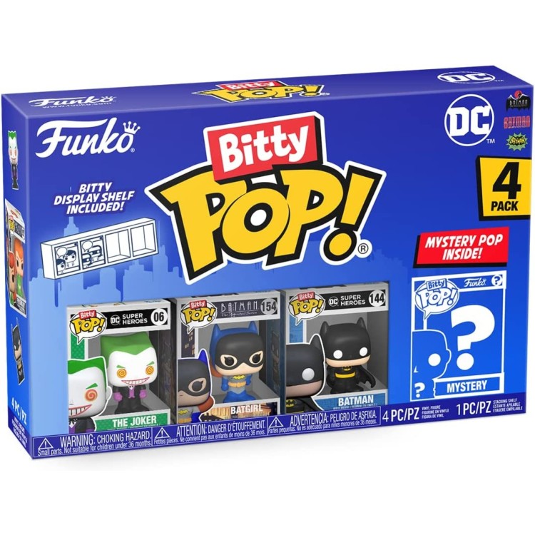 Funko Bitty POP DC 4 Pack - Joker / Batgirl / Batman