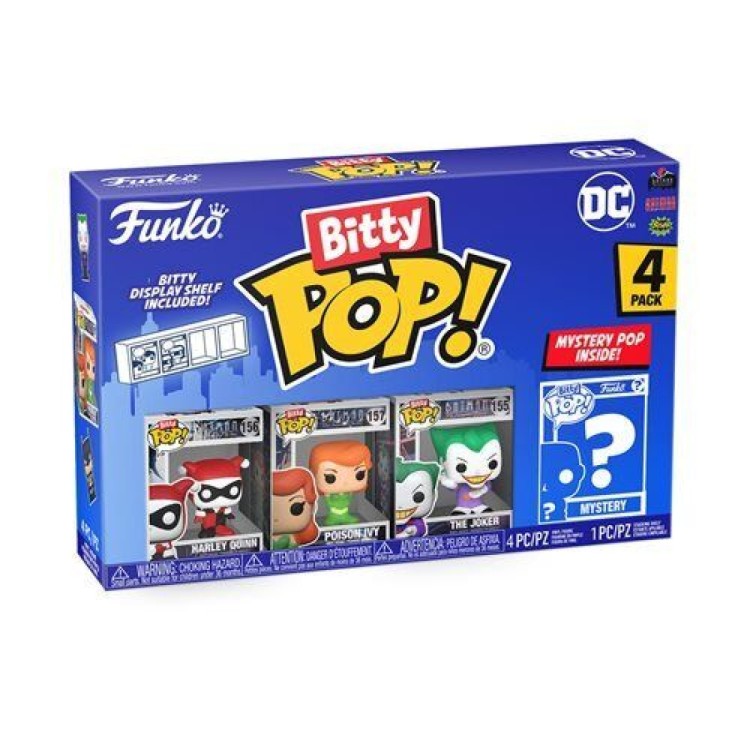 Funko Bitty POP DC 4 Pack - Harley Quinn / Poison Ivy / Joker