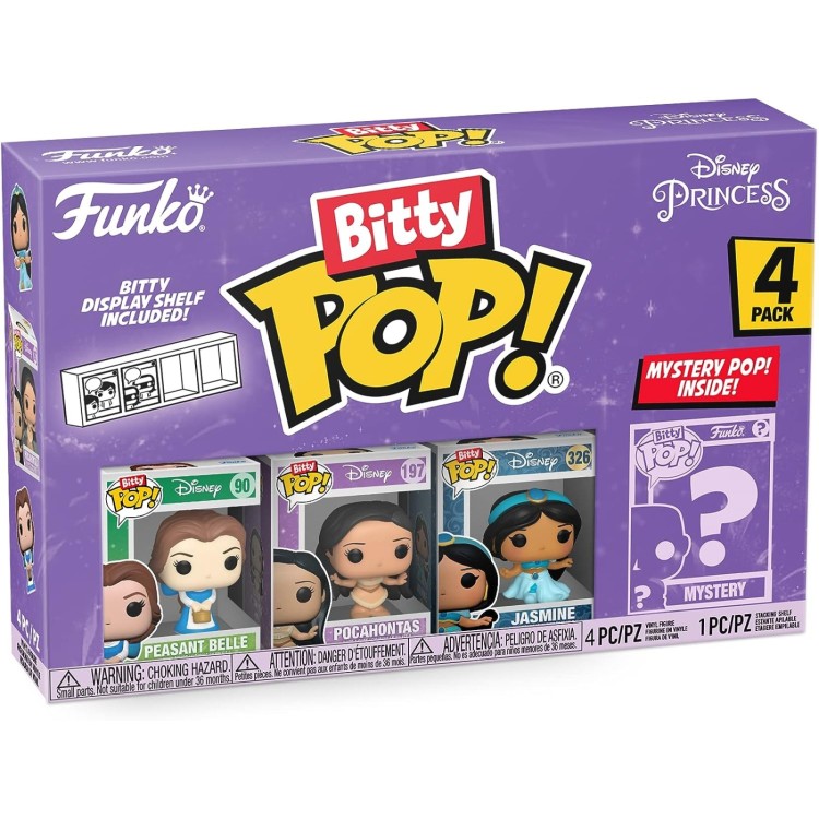Funko Bitty POP Disney Princess 4 Pack - Peasant Belle / Pocahontas / Jasmine