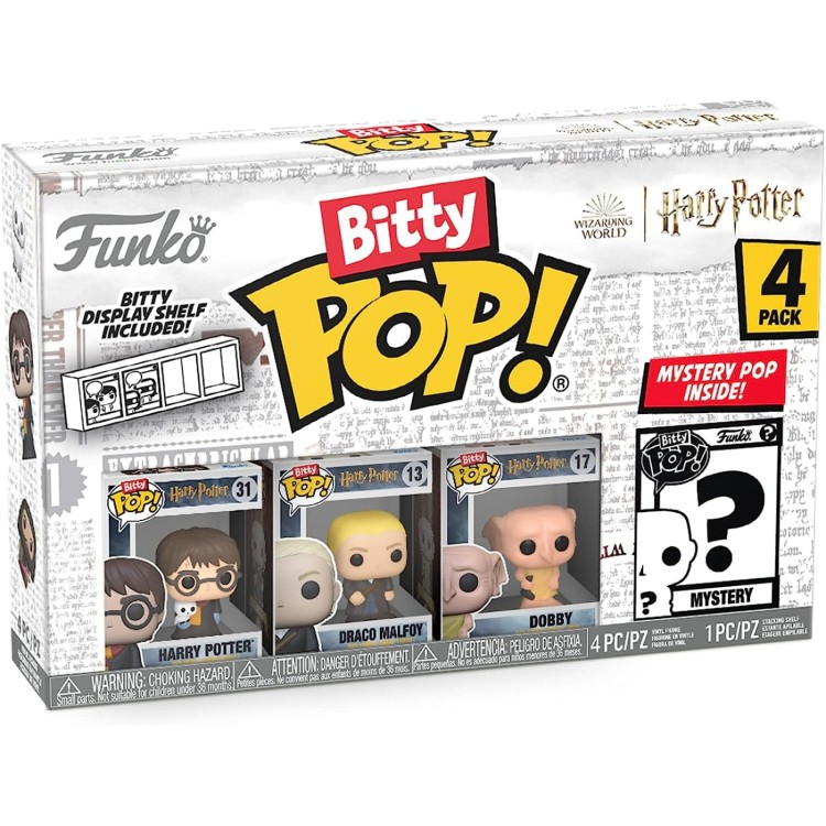 Funko Bitty POP Harry Potter 4 Pack - Harry Potter / Draco Malfoy / Dobby