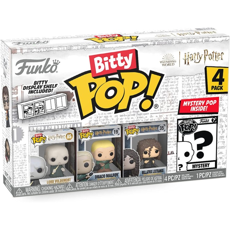 Funko Bitty POP Harry Potter 4 Pack - Lord Voldemort / Draco Malfoy / Bellatrix Lestrange