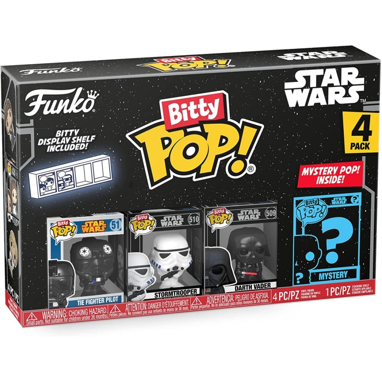 Funko Bitty POP Star Wars 4 Pack - Darth Vader / Stromtrooper / TIE Fighter Pilot