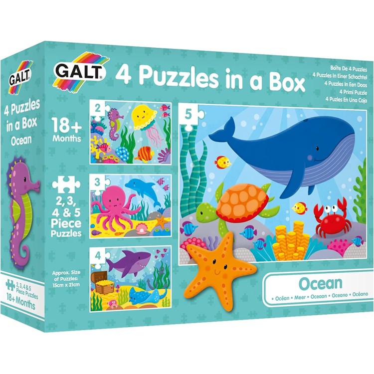 Galt 4 Puzzles in a Box - Ocean