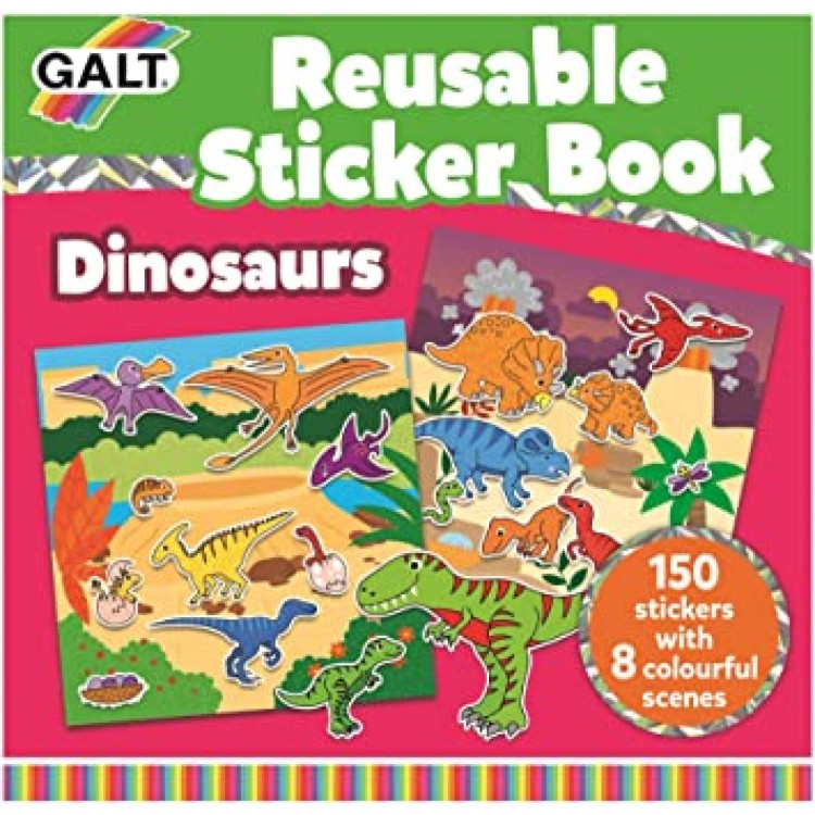 Galt Reusable Sticker Book - Dinosaurs