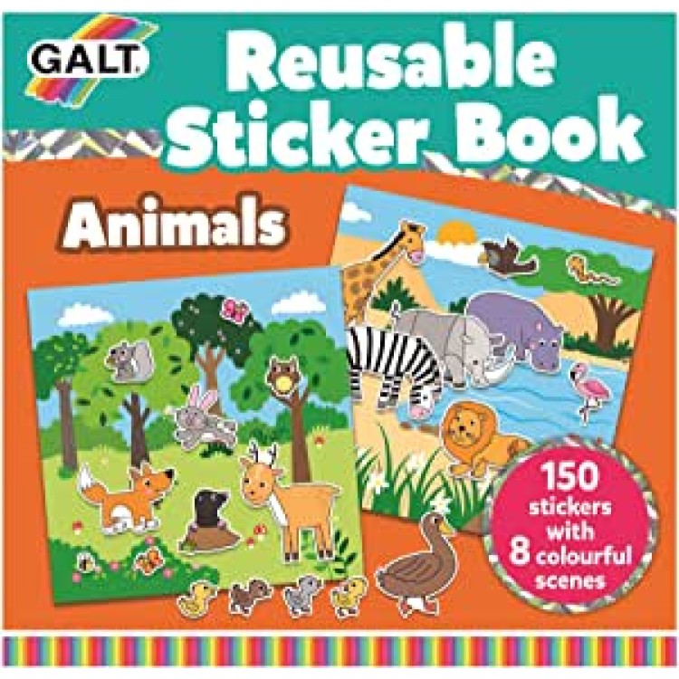 Galt Reusable Sticker Book - Animals