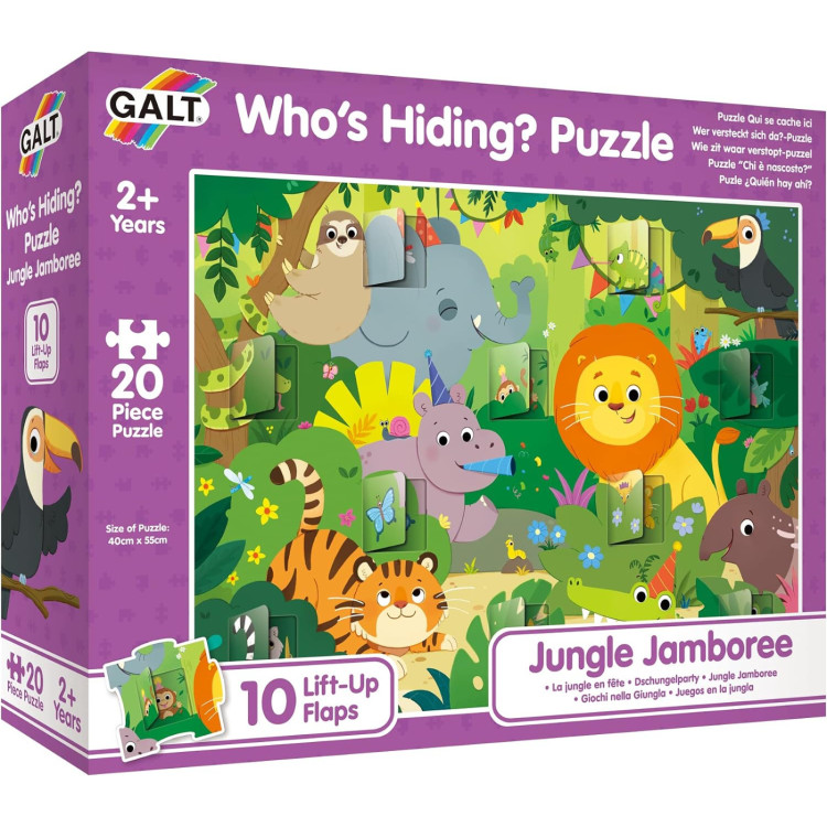 Galt Who's Hiding Puzzle - Jungle Jamboree 20pc
