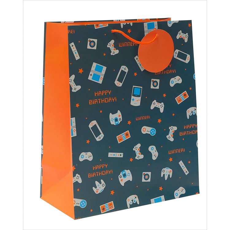 Happy Birthday Gamer Large Gift Bag