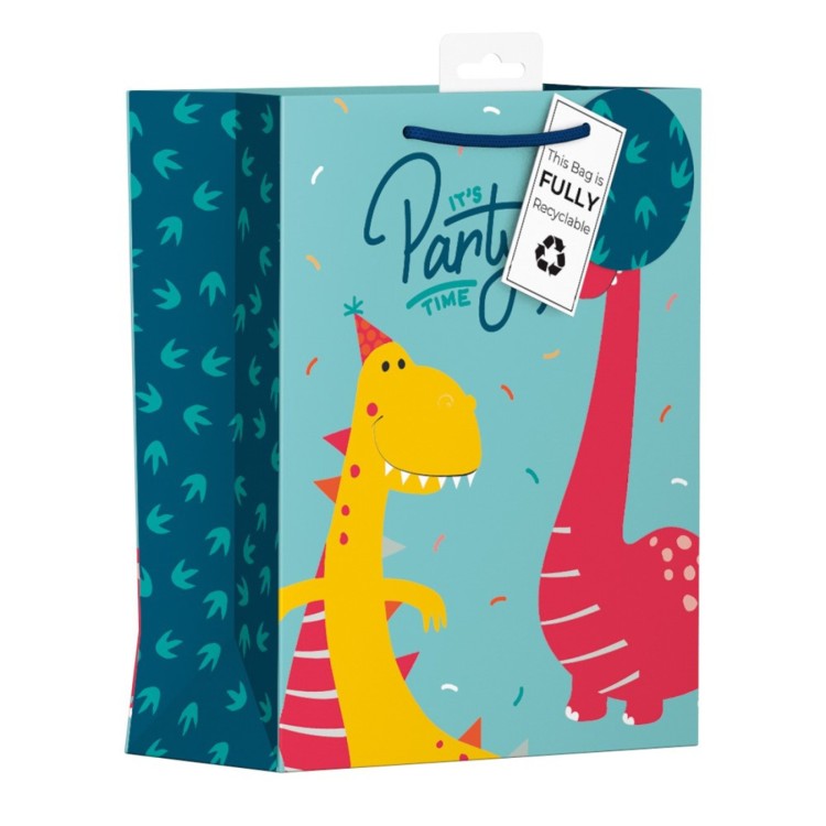 Gift Maker Birthday Dinosaurs Large Gift Bag