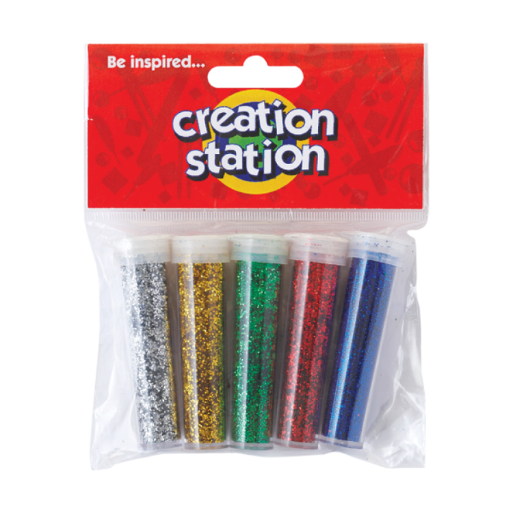 Creation Station Glitter Tubes 5 Colours