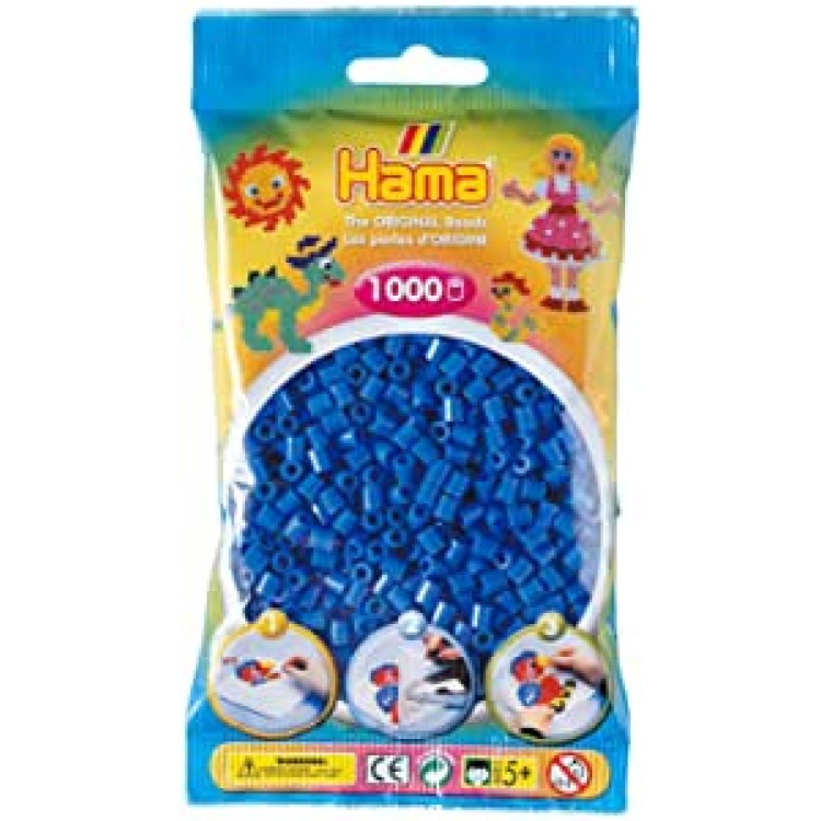 Hama Beads Bag 1000 Blue Midi Beads