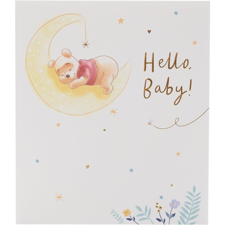 Winnie the Pooh Hello Baby Card