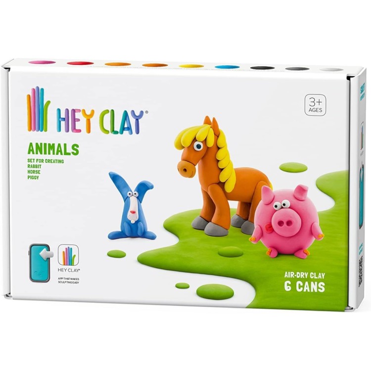 Hey Clay 6 Cans Set - Animals