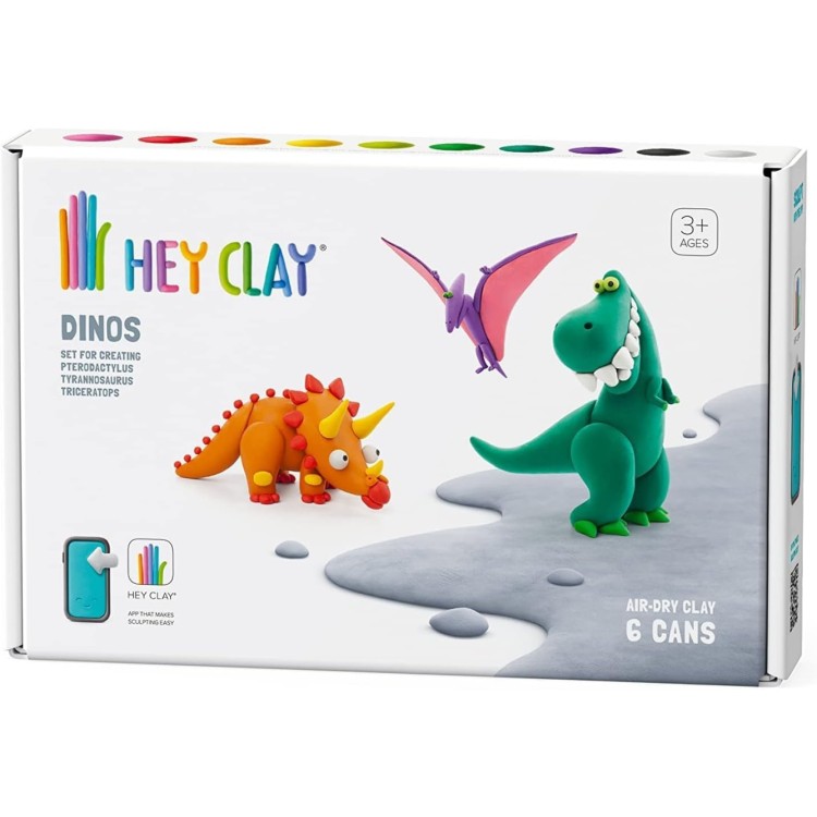 Hey Clay 6 Cans Set - Dinos