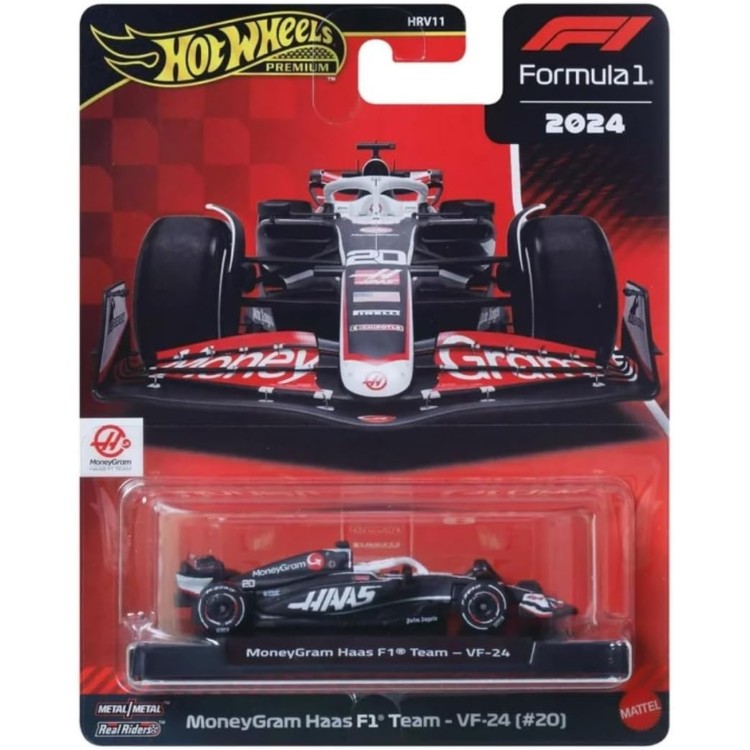 Hot Wheels Premium F1 Car - MoneyGram Haas F1 Team VF-24 #20