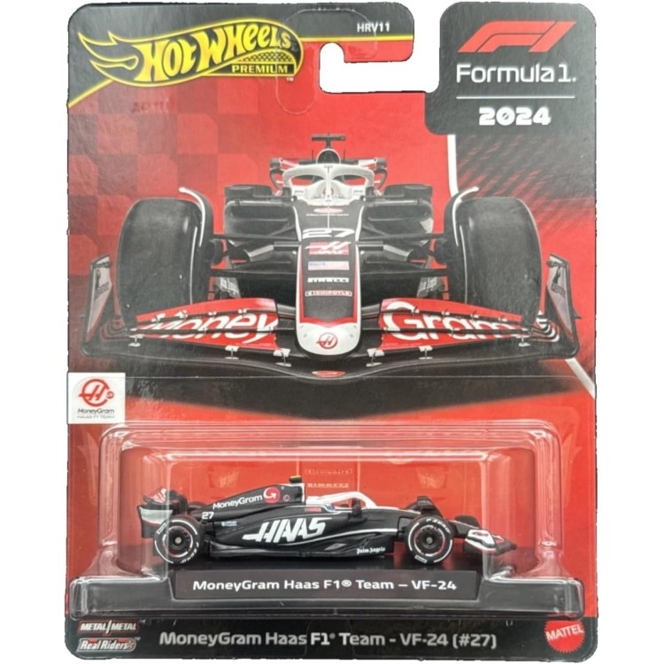 Hot Wheels Premium F1 Car - MoneyGram Haas F1 Team VF-24 #27