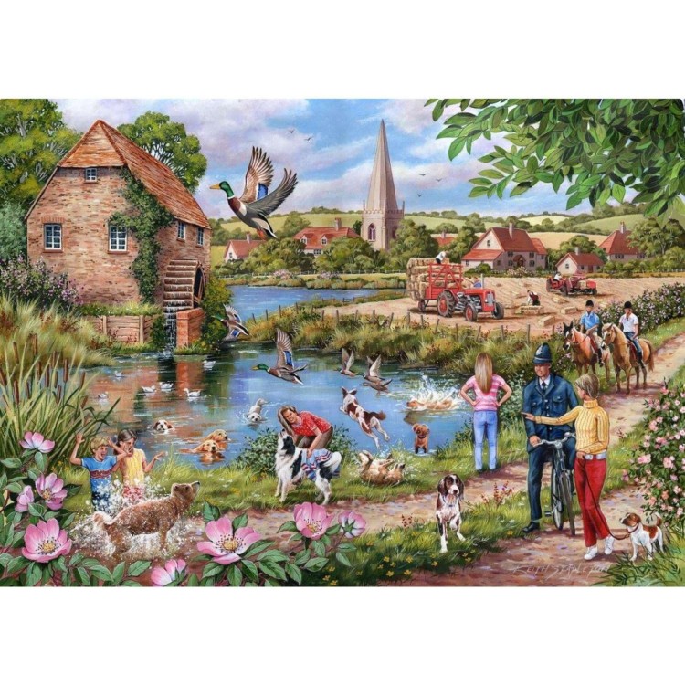 House of Puzzles Doggy Paddle 1000pc Puzzle