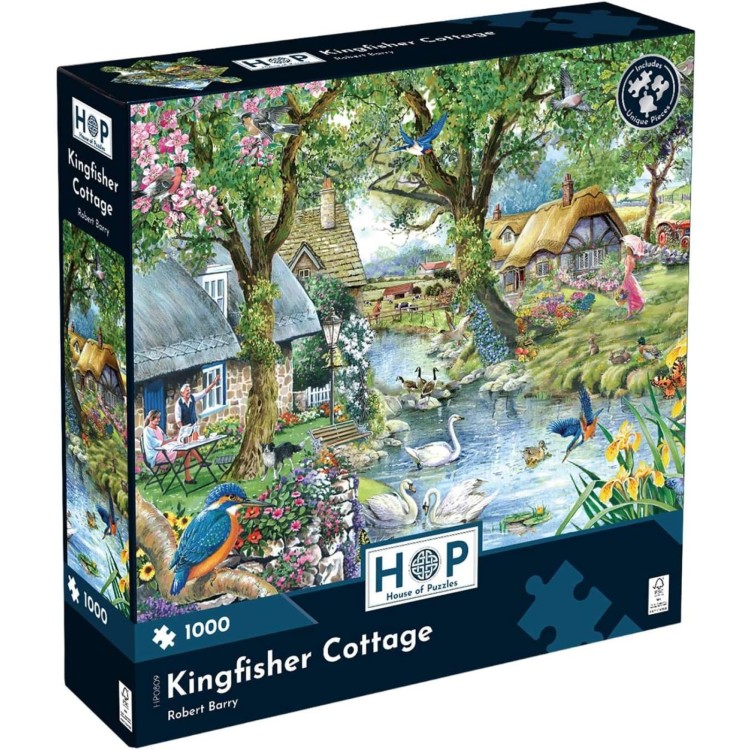 House of Puzzles Kingfisher Cottage 1000pc Puzzle