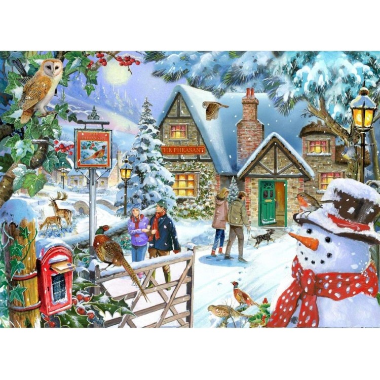 House of Puzzles Snowman's View 1000pc Puzzle