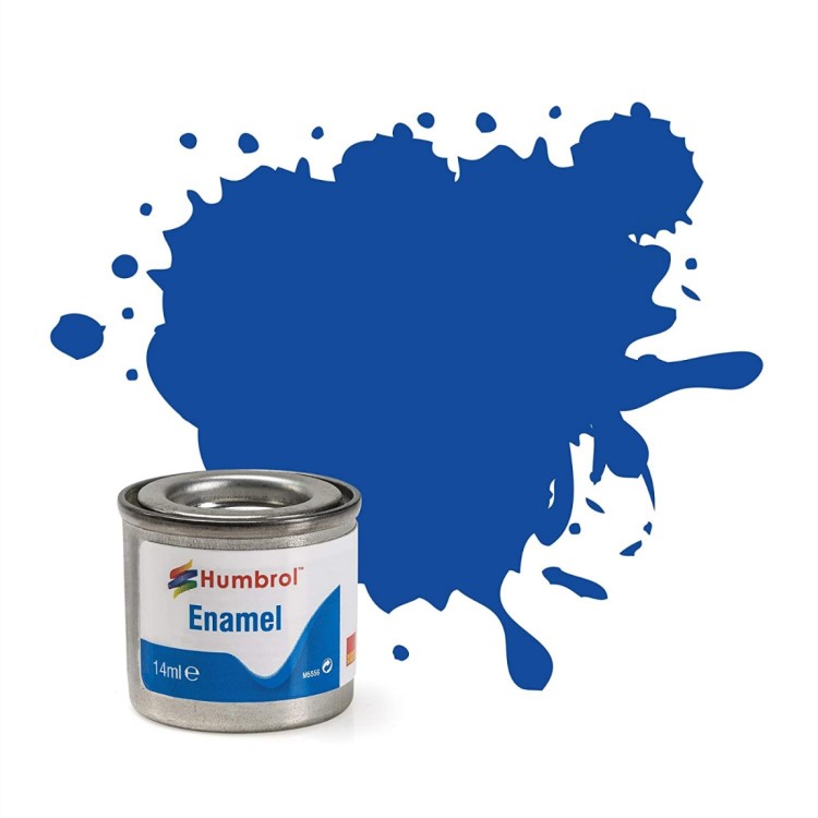 Humbrol Enamel Paint 222 Moonlight Blue Metallic 14ml