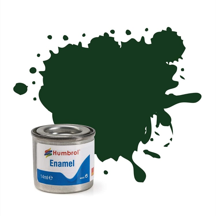 Humbrol Enamel Paint 03 Brunswick Green Gloss 14ml