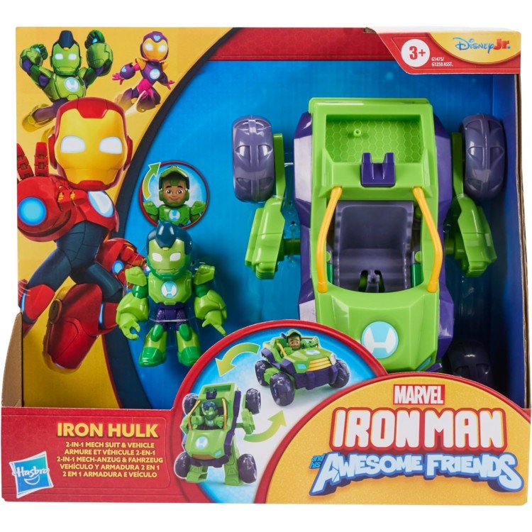 Iron Man & His Awesome Friends 2 in 1 Iron Mulk Mech Suit & Vehicle