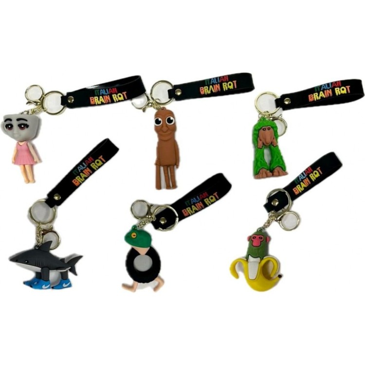 Italian Brain Rot 3D Character Keychain