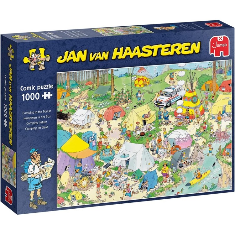 Jumbo Jan van Haasteren Camping in the Forest 1000pc Puzzle
