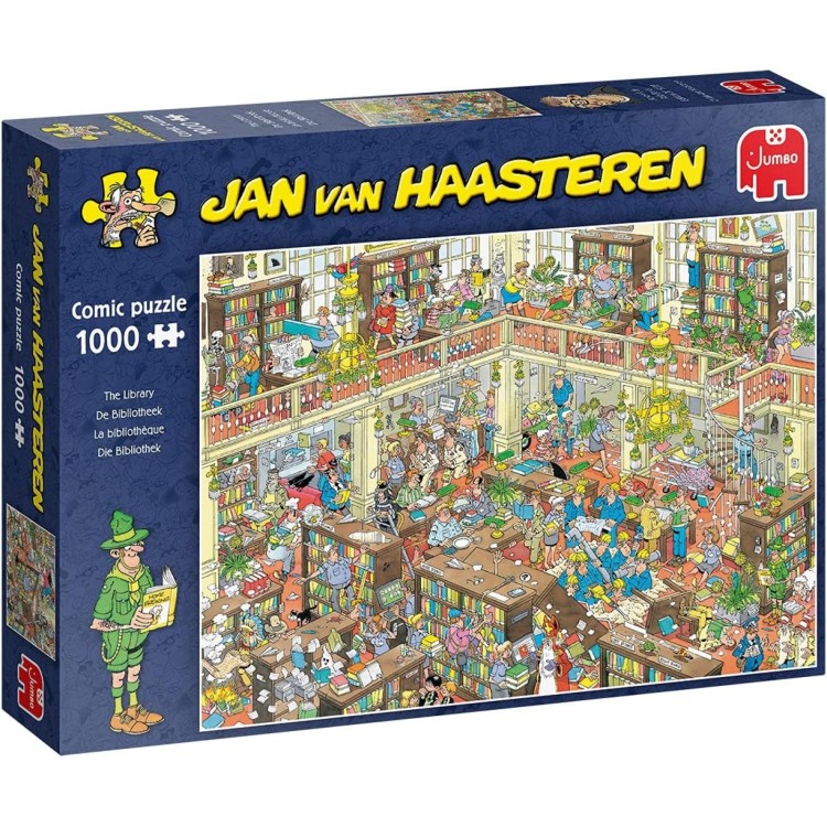 Jumbo Jan van Haasteren The Library 1000pc Puzzle