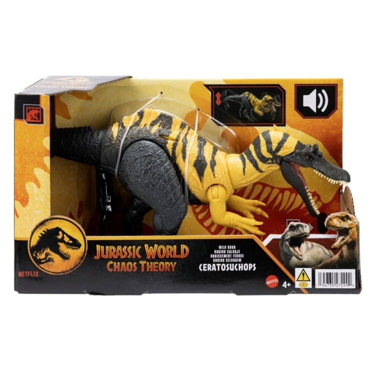 Jurassic World Chaos Theory Wild Roar Ceratosuchops Figure