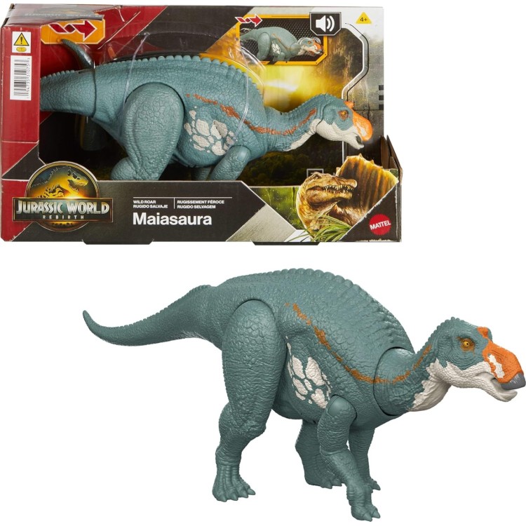 Jurassic World Rebirth Wild Roar Maiasaura Figure