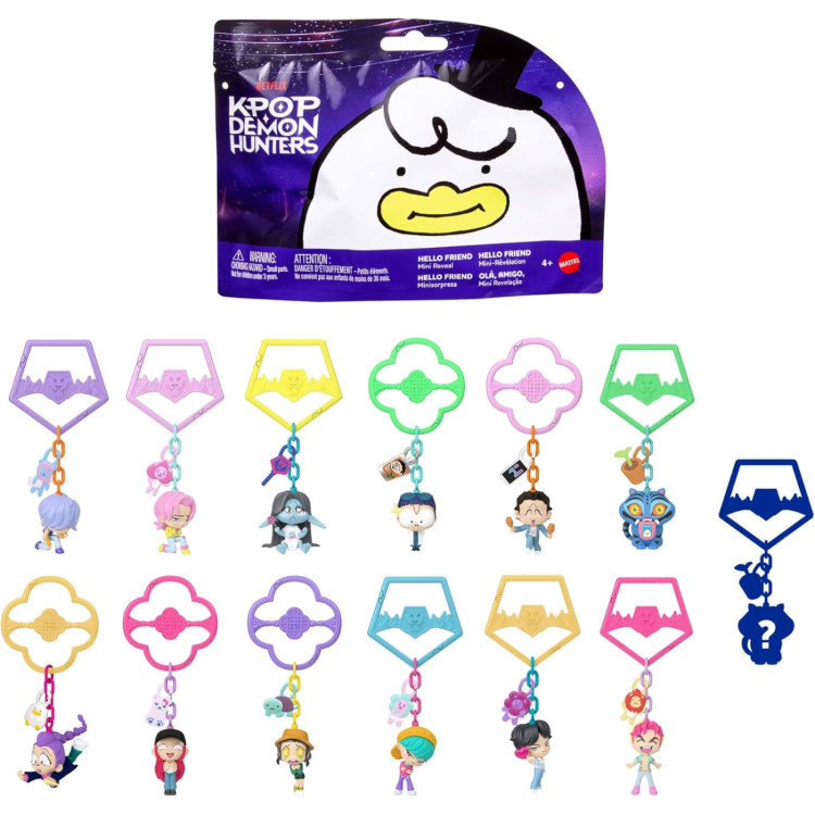 K-Pop Demon Hunters Hello Friend Mini Keychain Figures