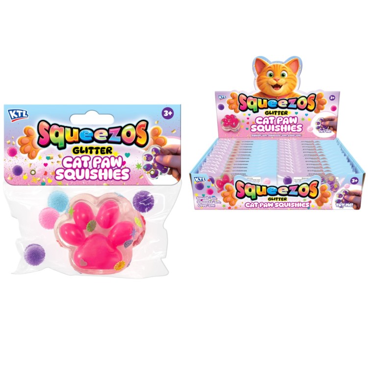 KTL Squeezos Glitter Cat Paw Squishies