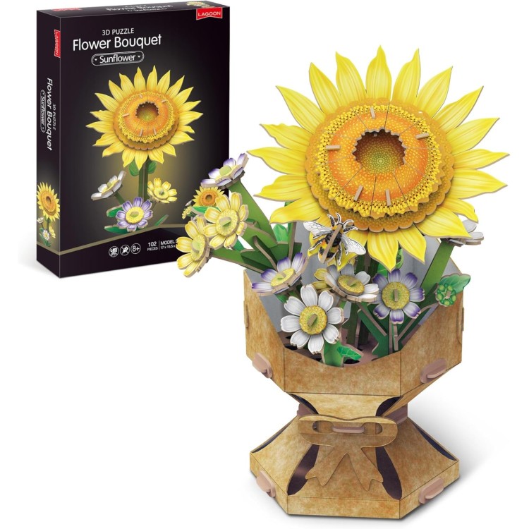 Lagoon Flower Bouquet 3D Puzzle - Sunflower